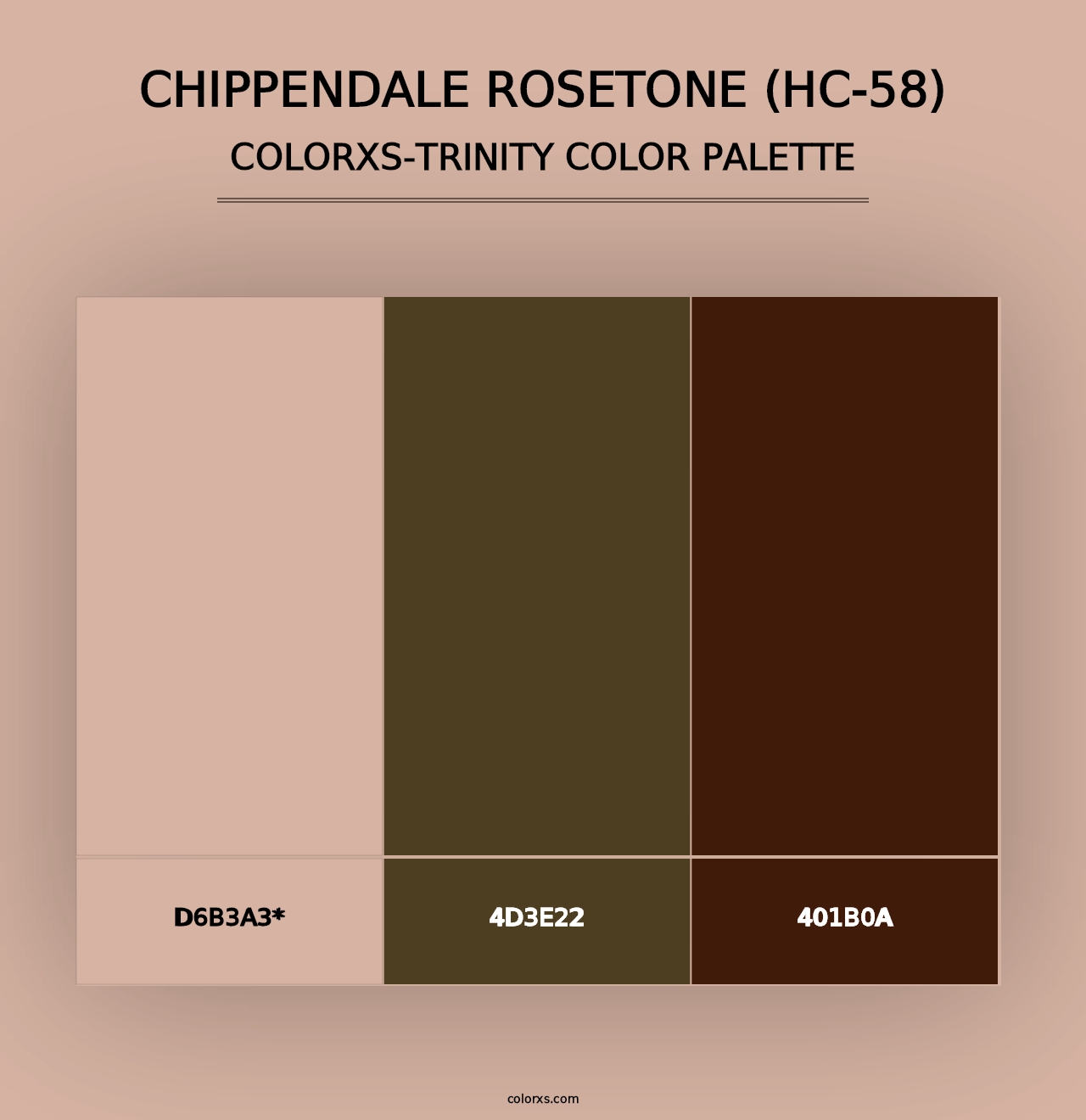 Chippendale Rosetone (HC-58) - Colorxs Trinity Palette