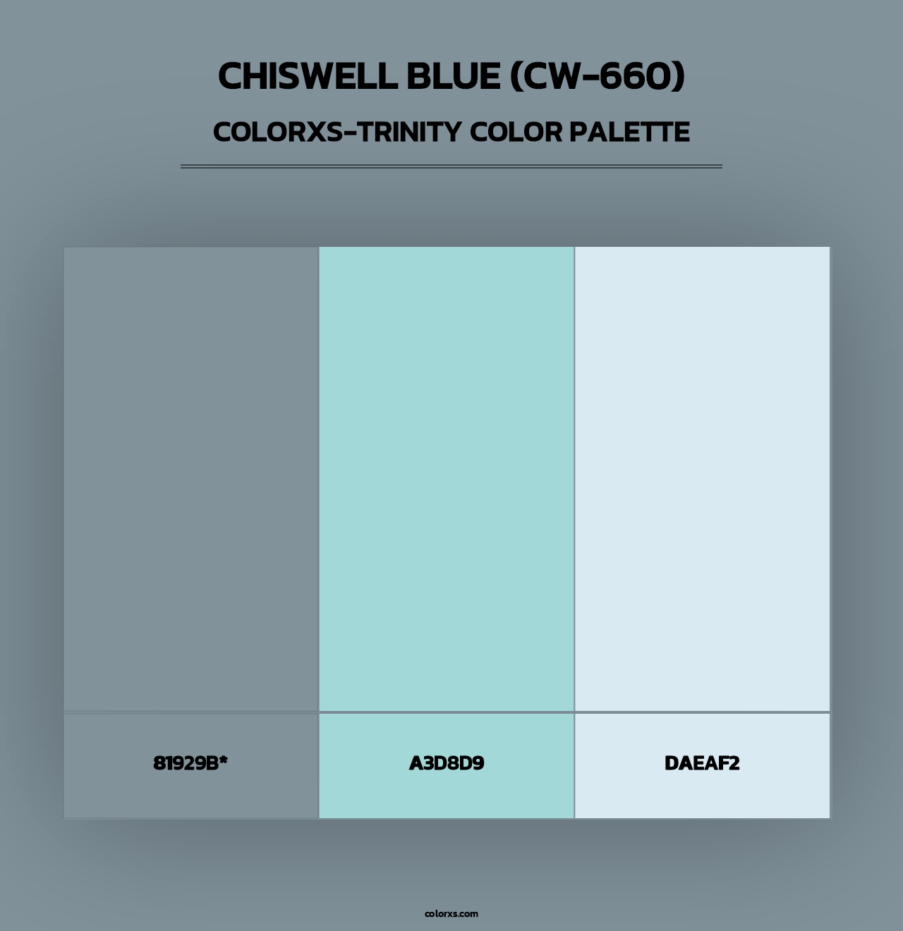 Chiswell Blue (CW-660) - Colorxs Trinity Palette