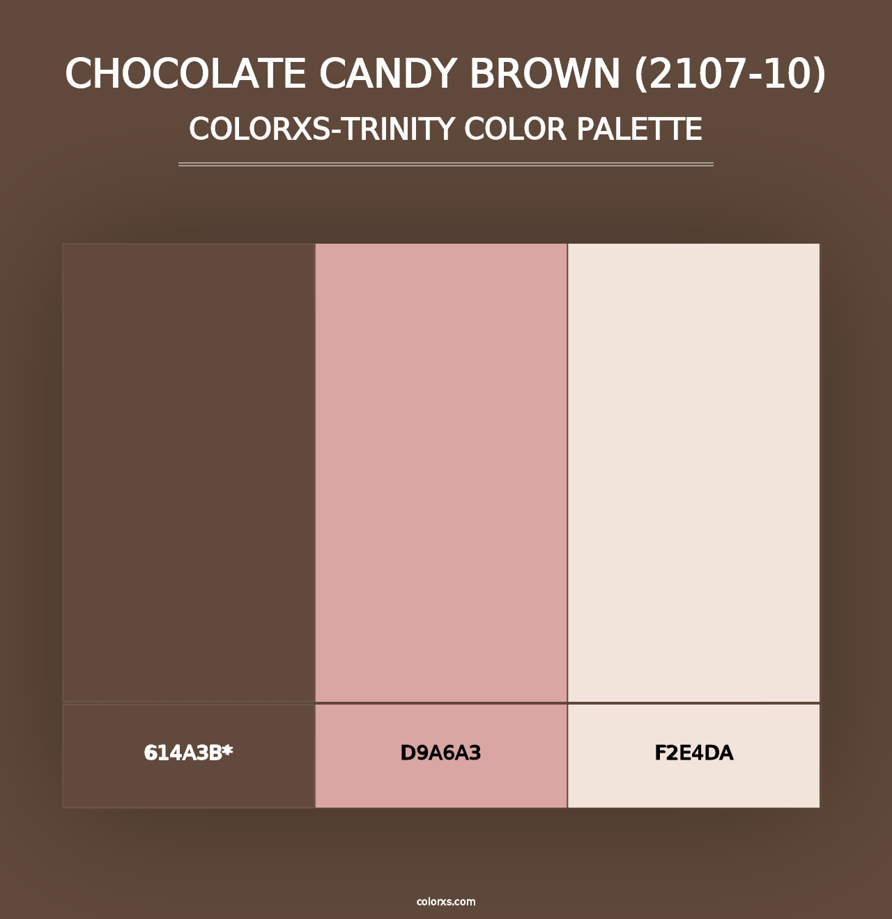 Chocolate Candy Brown (2107-10) - Colorxs Trinity Palette