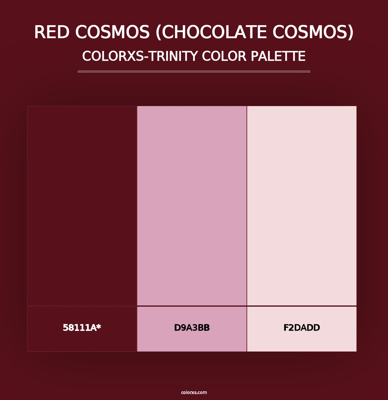 Red Cosmos (Chocolate Cosmos) - Colorxs Trinity Palette