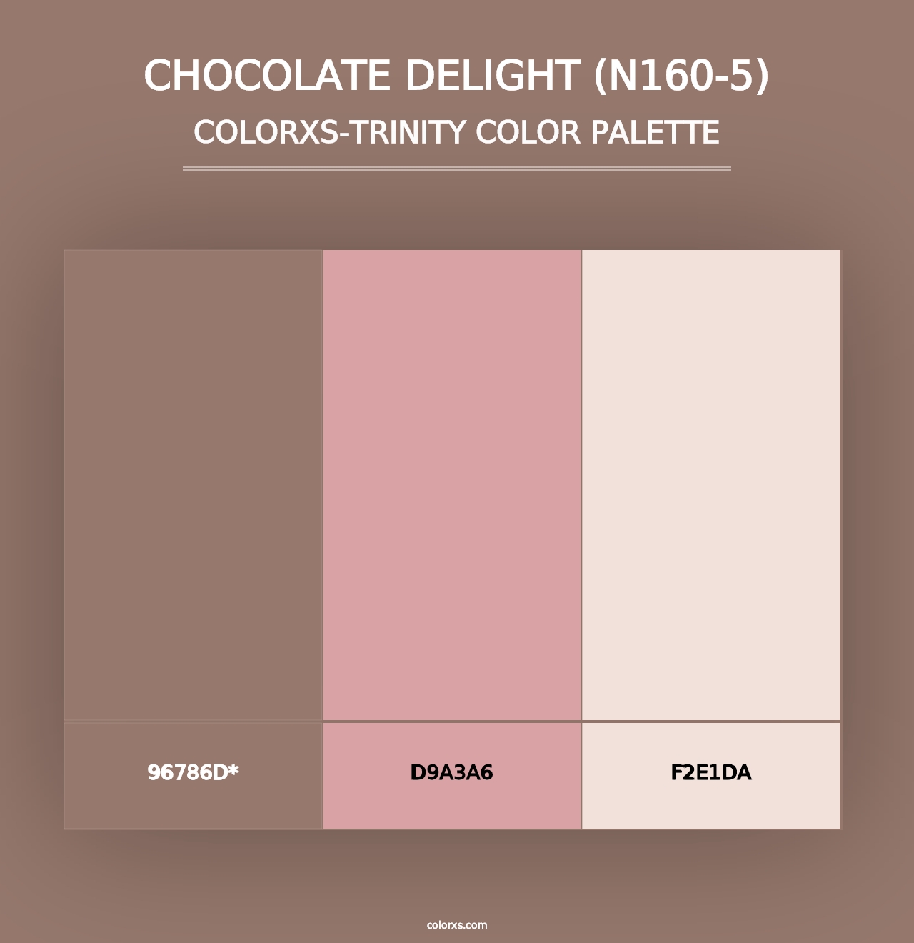 Chocolate Delight (N160-5) - Colorxs Trinity Palette