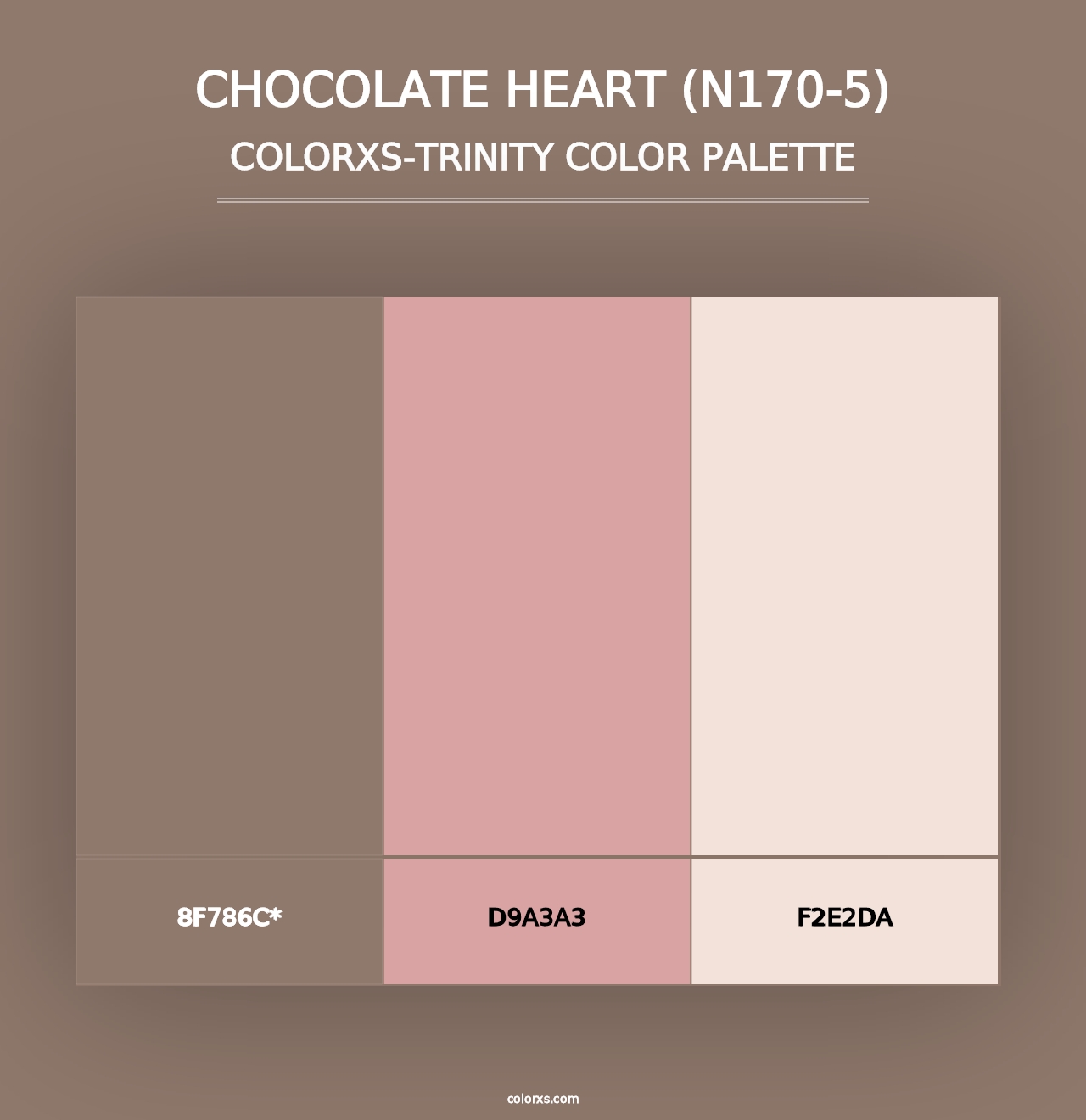 Chocolate Heart (N170-5) - Colorxs Trinity Palette