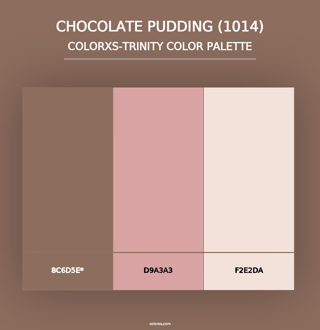 Chocolate Pudding (1014) - Colorxs Trinity Palette