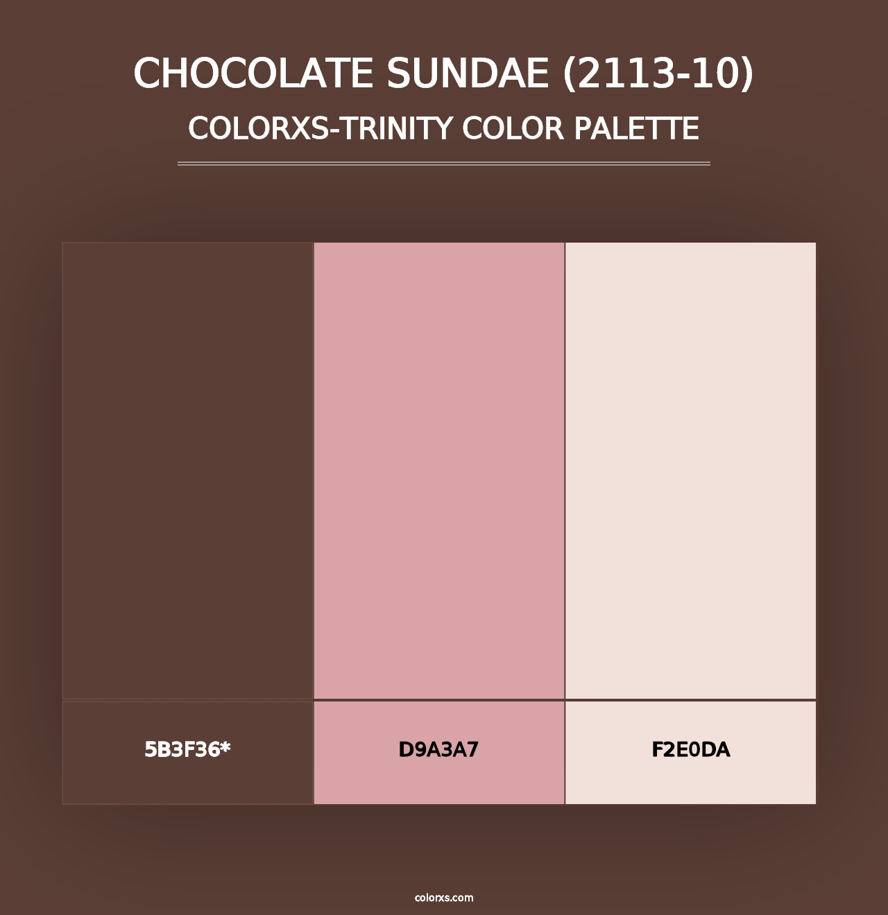 Chocolate Sundae (2113-10) - Colorxs Trinity Palette