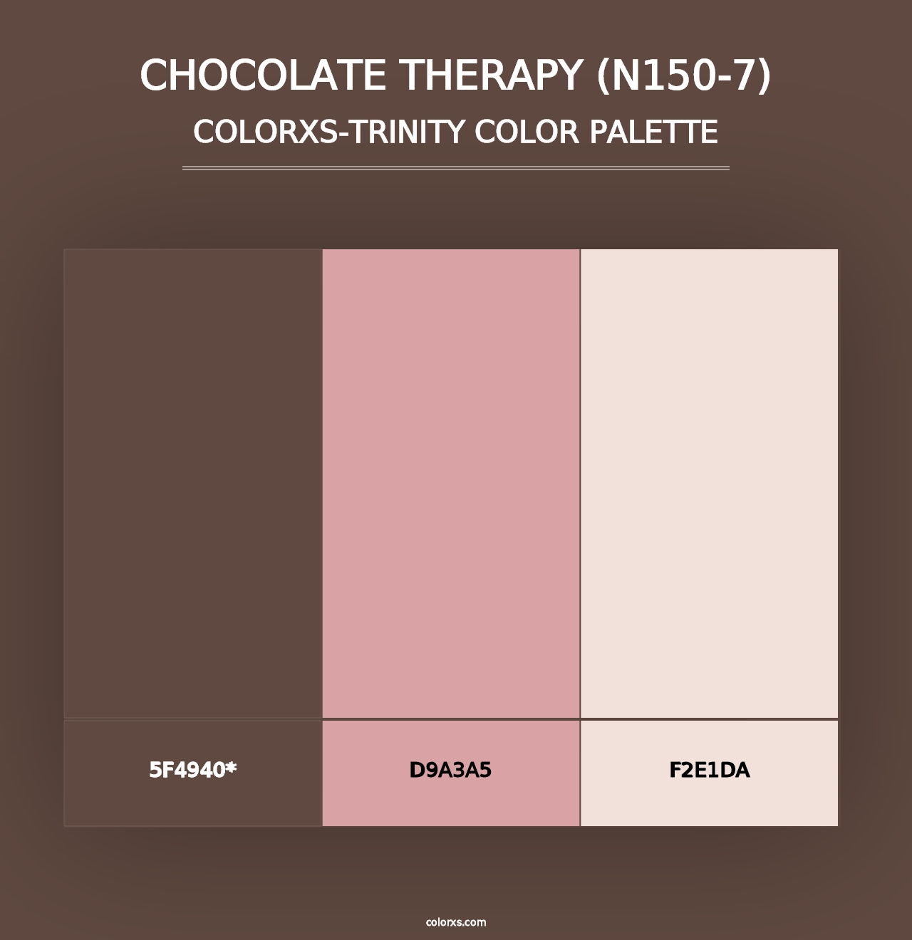 Chocolate Therapy (N150-7) - Colorxs Trinity Palette