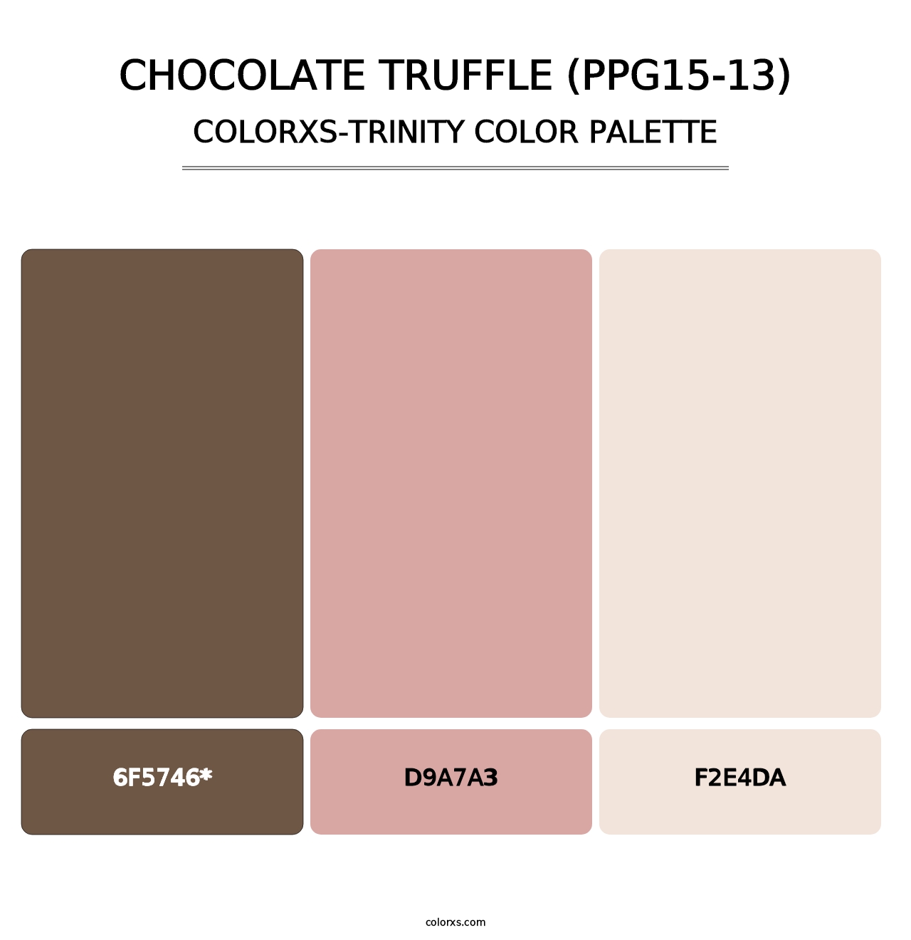 Chocolate Truffle (PPG15-13) - Colorxs Trinity Palette