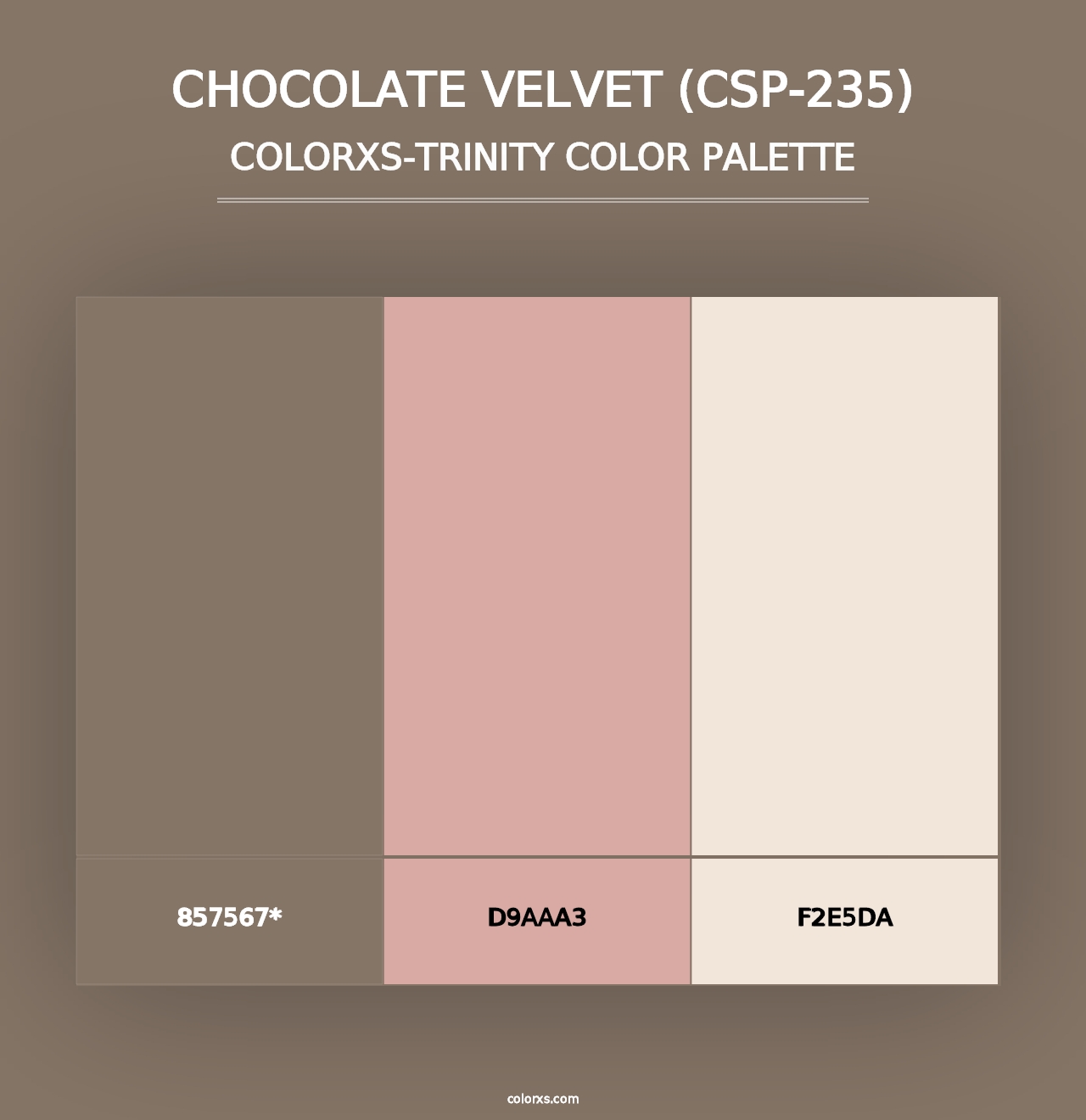 Chocolate Velvet (CSP-235) - Colorxs Trinity Palette