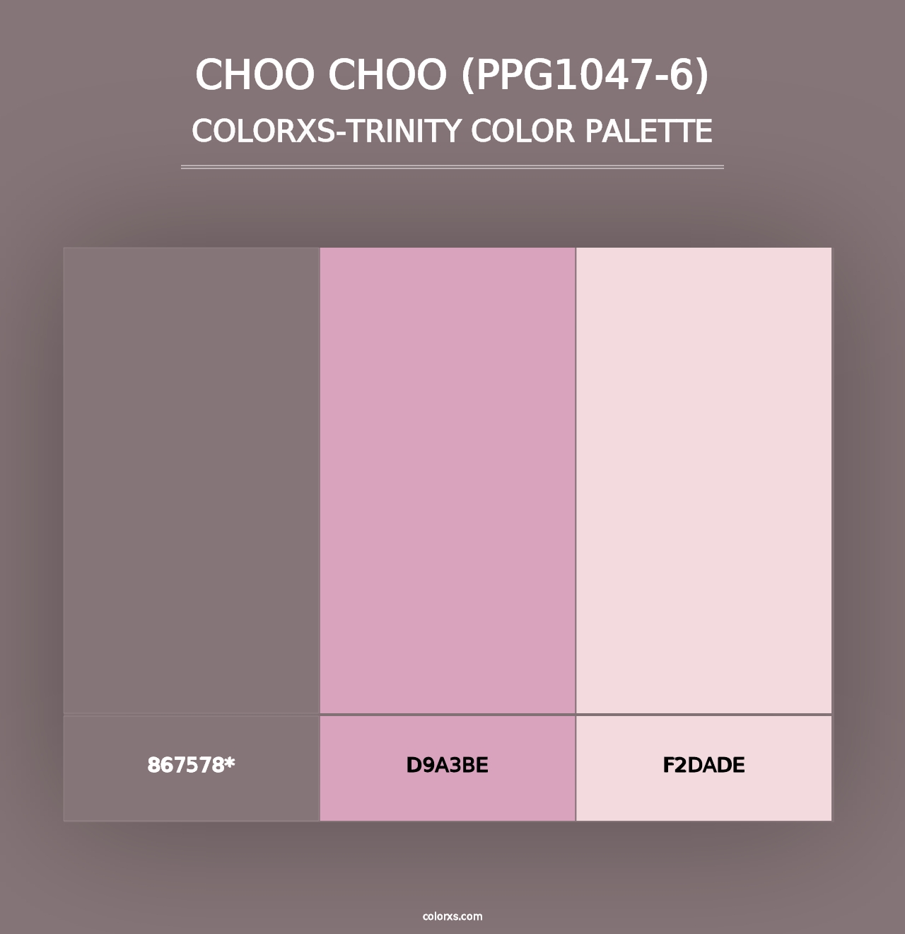 Choo Choo (PPG1047-6) - Colorxs Trinity Palette