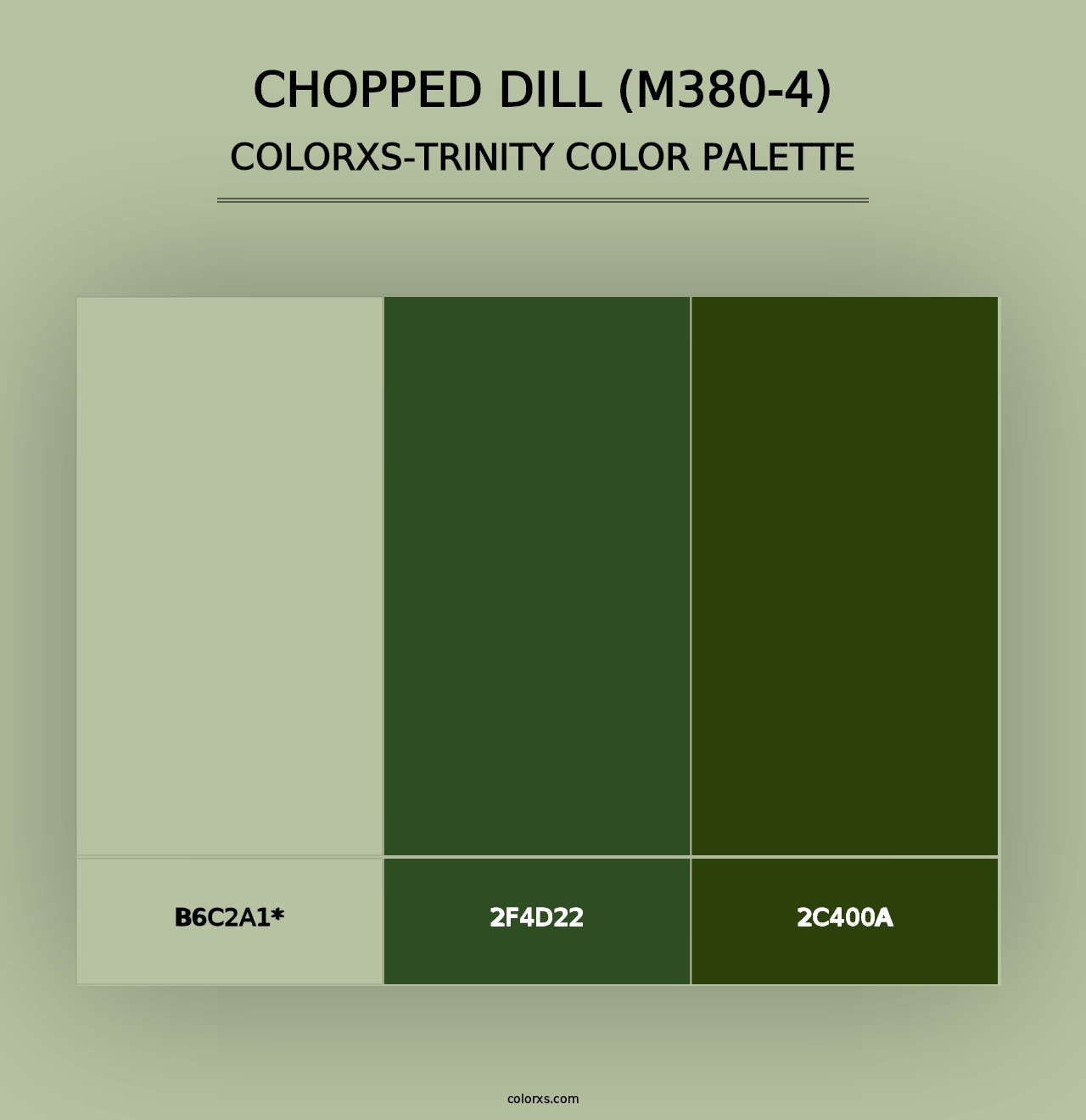 Chopped Dill (M380-4) - Colorxs Trinity Palette