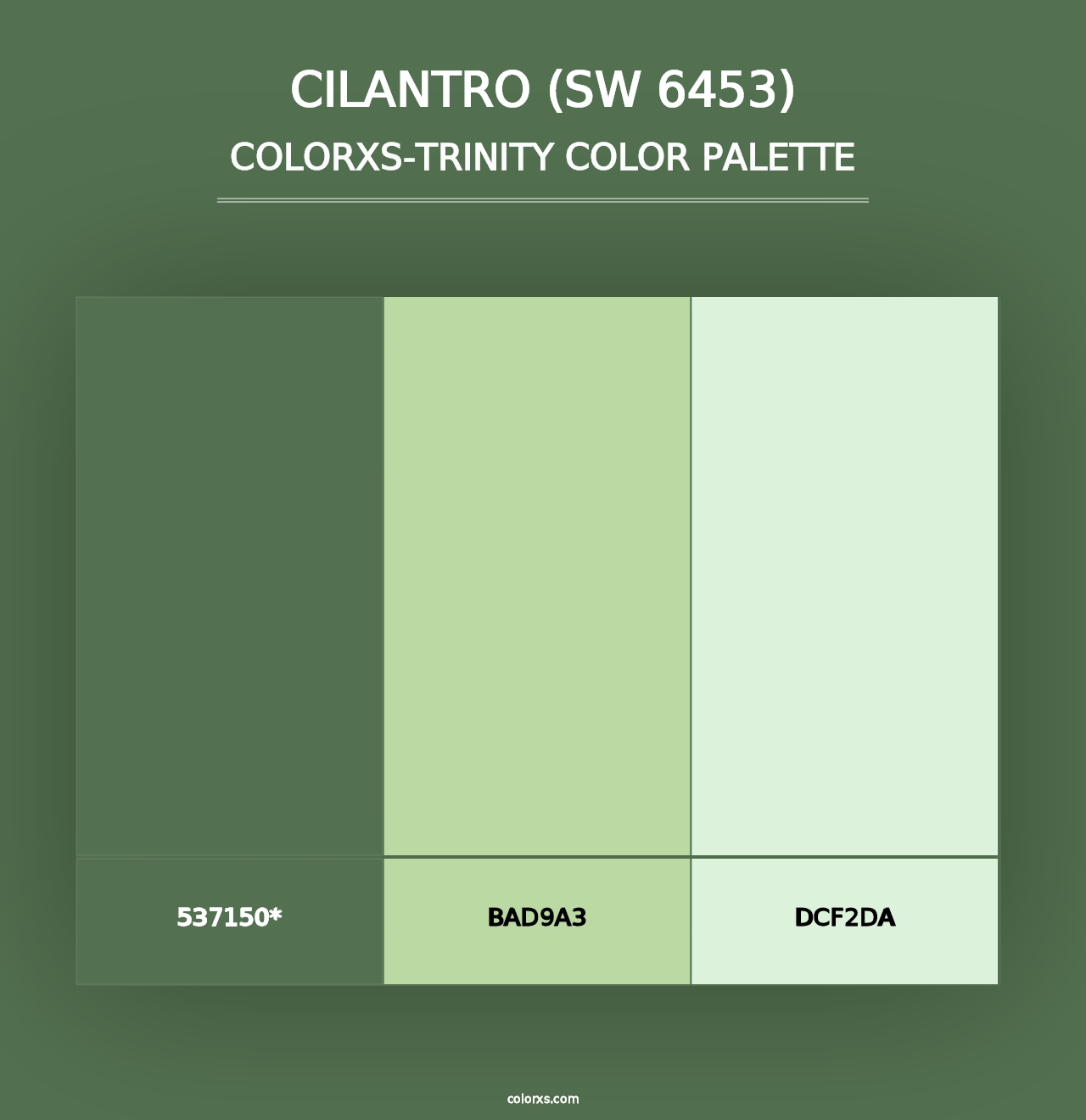 Cilantro (SW 6453) - Colorxs Trinity Palette