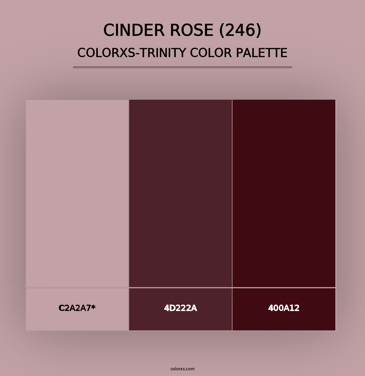 Cinder Rose (246) - Colorxs Trinity Palette