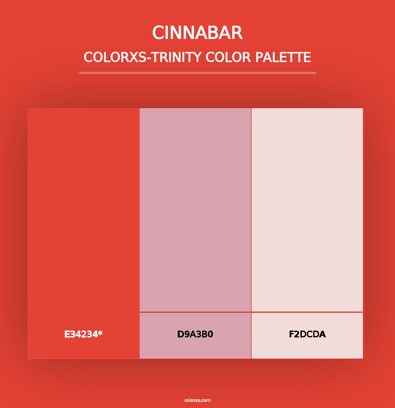 Cinnabar - Colorxs Trinity Palette