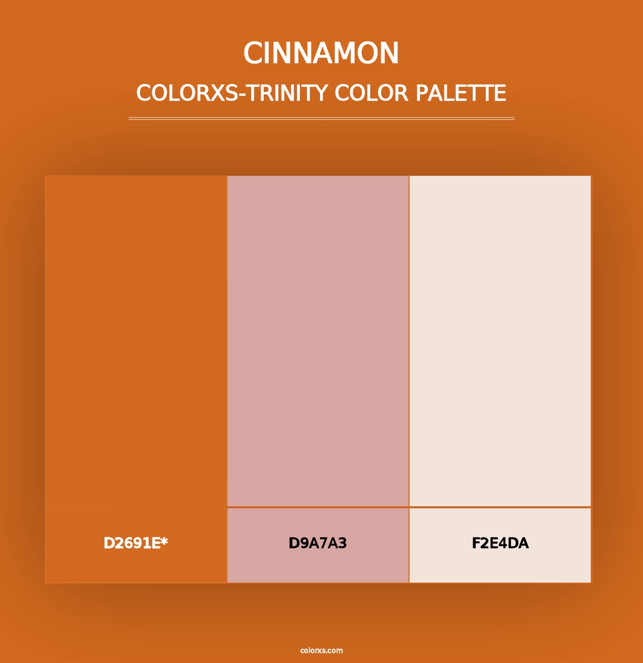 Cinnamon - Colorxs Trinity Palette