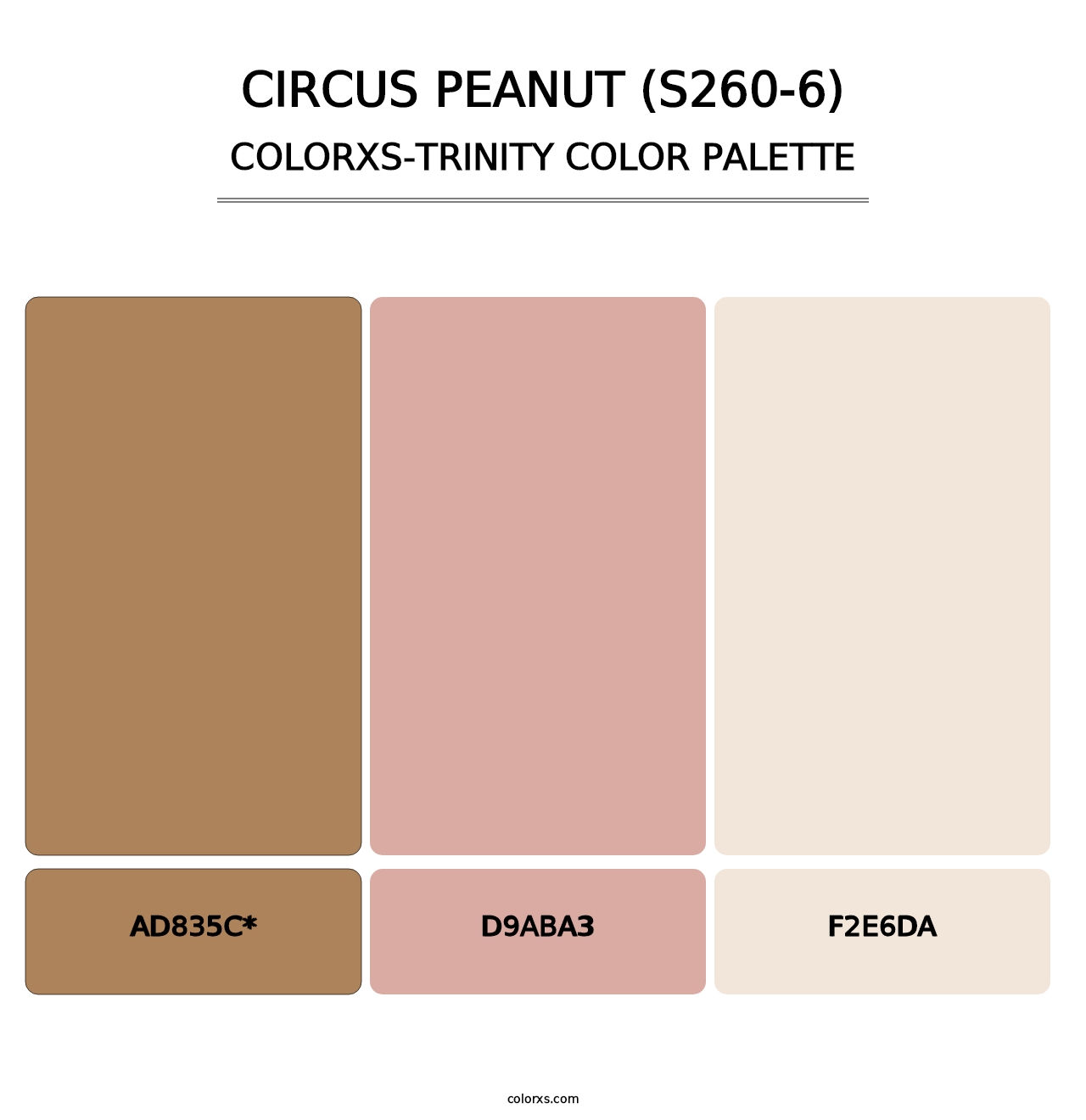 Circus Peanut (S260-6) - Colorxs Trinity Palette