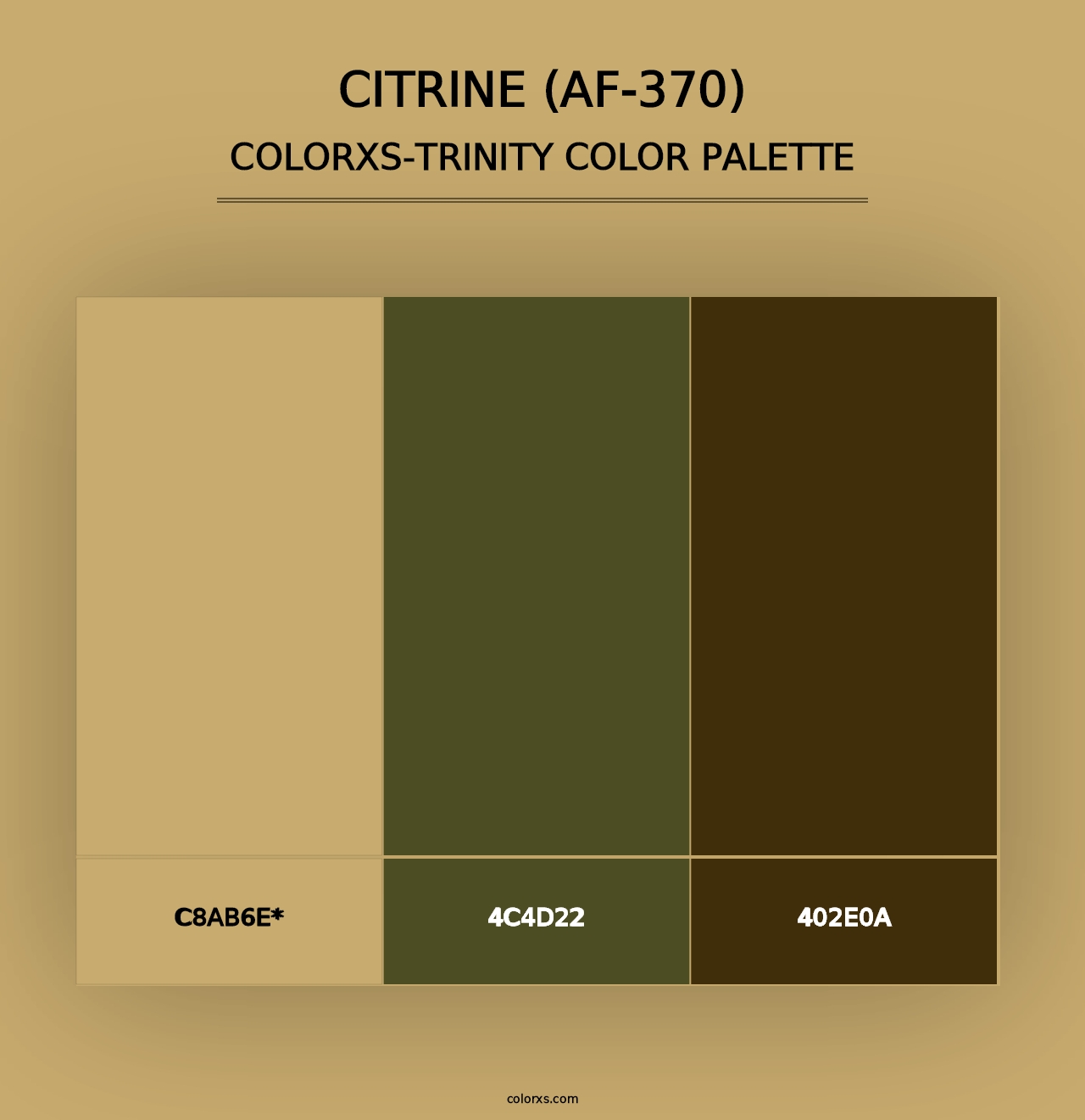 Citrine (AF-370) - Colorxs Trinity Palette