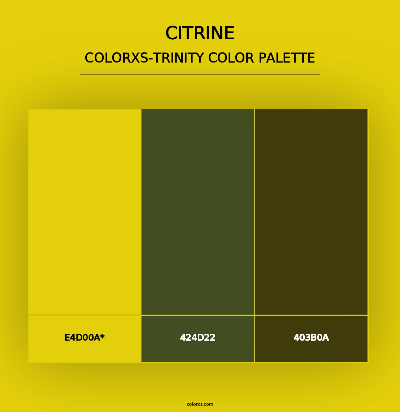 Citrine - Colorxs Trinity Palette