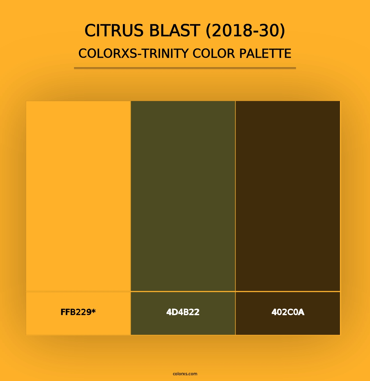 Citrus Blast (2018-30) - Colorxs Trinity Palette