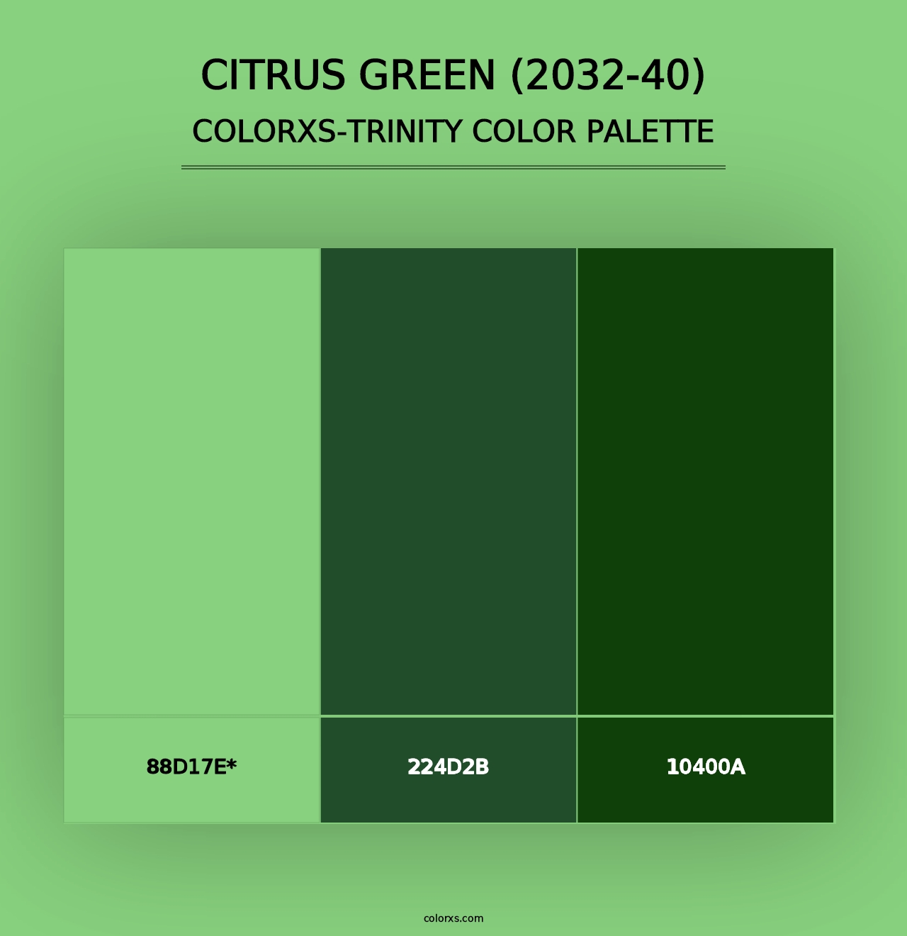 Citrus Green (2032-40) - Colorxs Trinity Palette