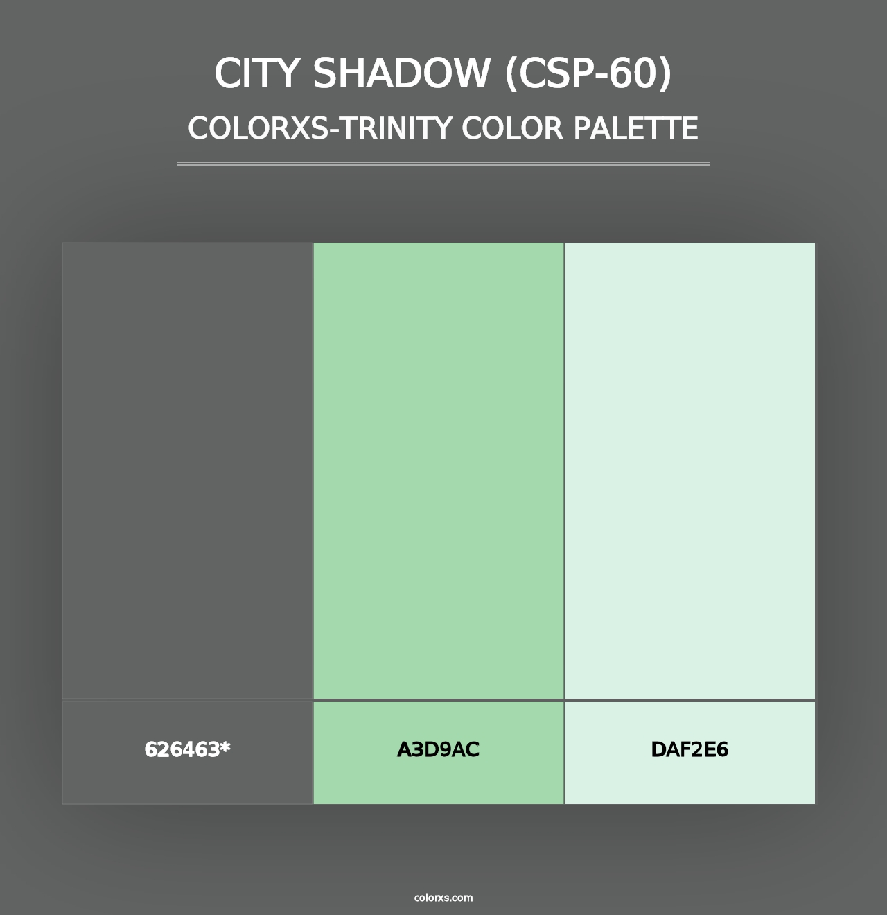 City Shadow (CSP-60) - Colorxs Trinity Palette