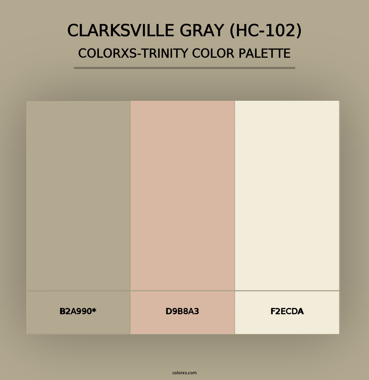 Clarksville Gray (HC-102) - Colorxs Trinity Palette