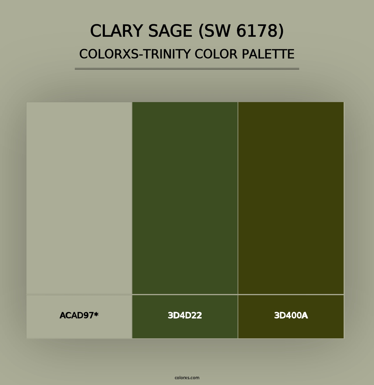 Clary Sage (SW 6178) - Colorxs Trinity Palette