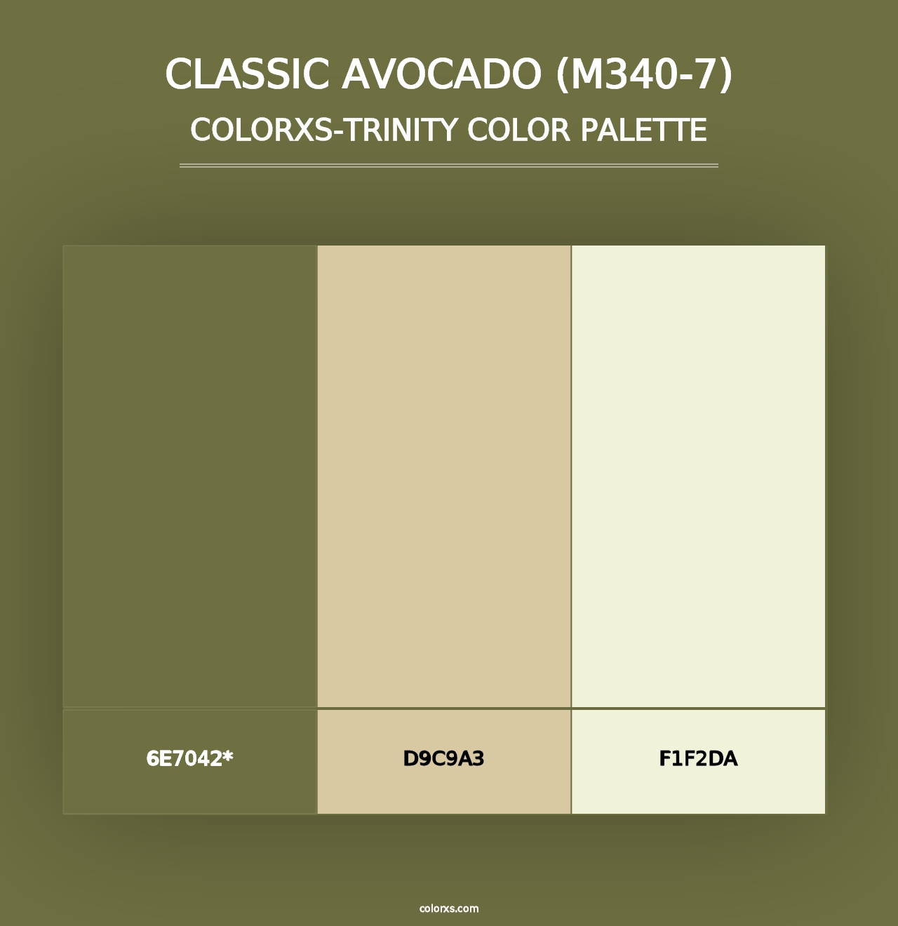 Classic Avocado (M340-7) - Colorxs Trinity Palette