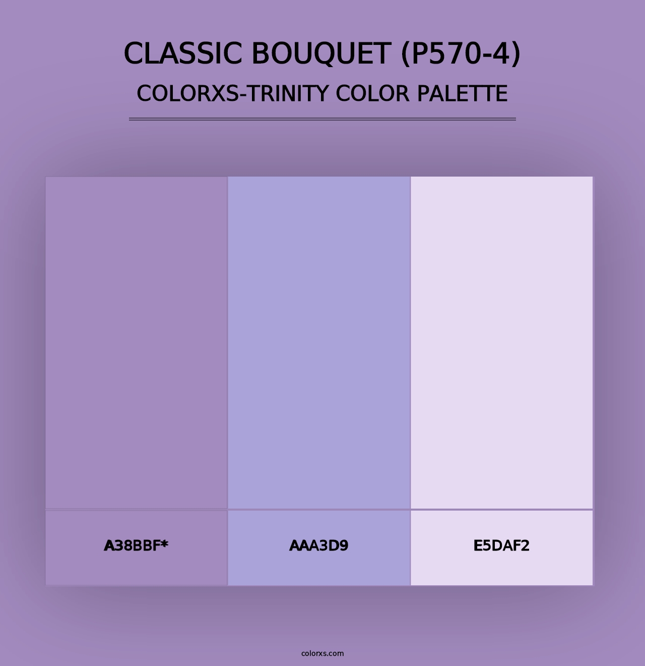 Classic Bouquet (P570-4) - Colorxs Trinity Palette