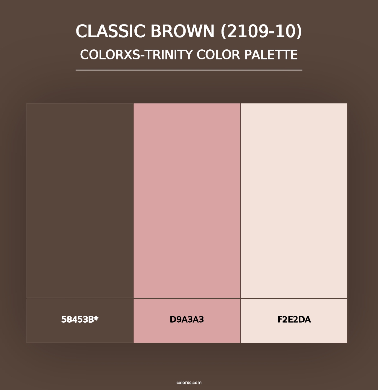 Classic Brown (2109-10) - Colorxs Trinity Palette