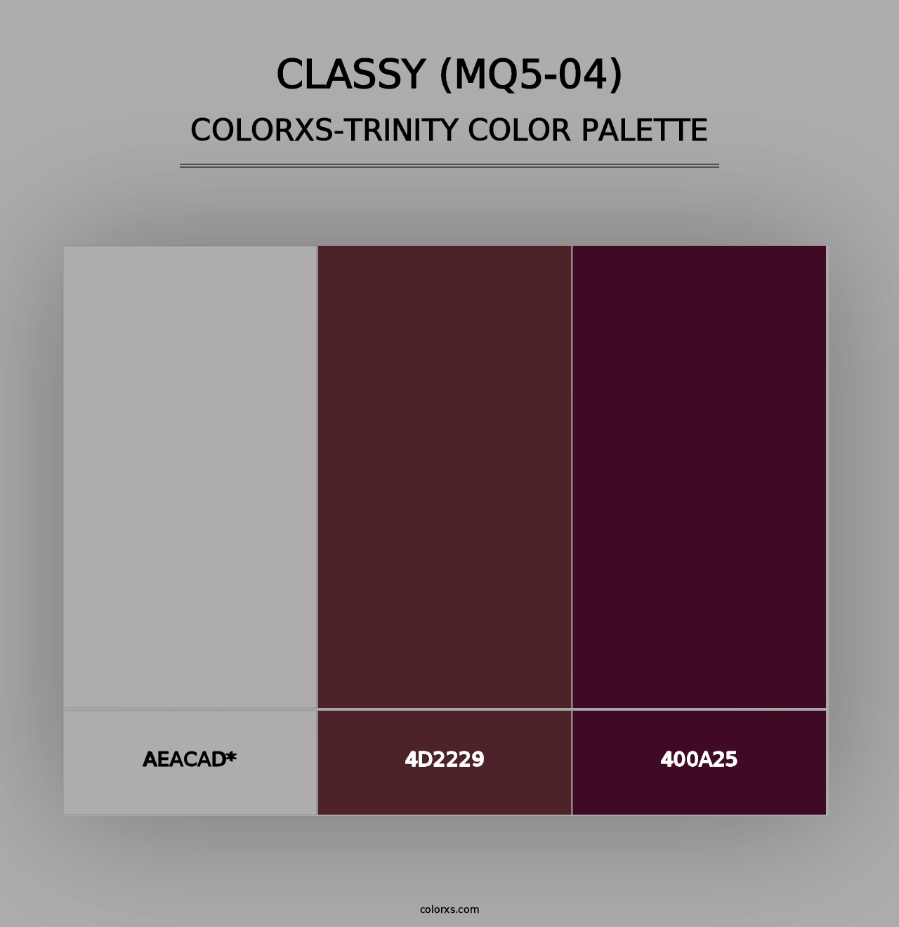 Classy (MQ5-04) - Colorxs Trinity Palette