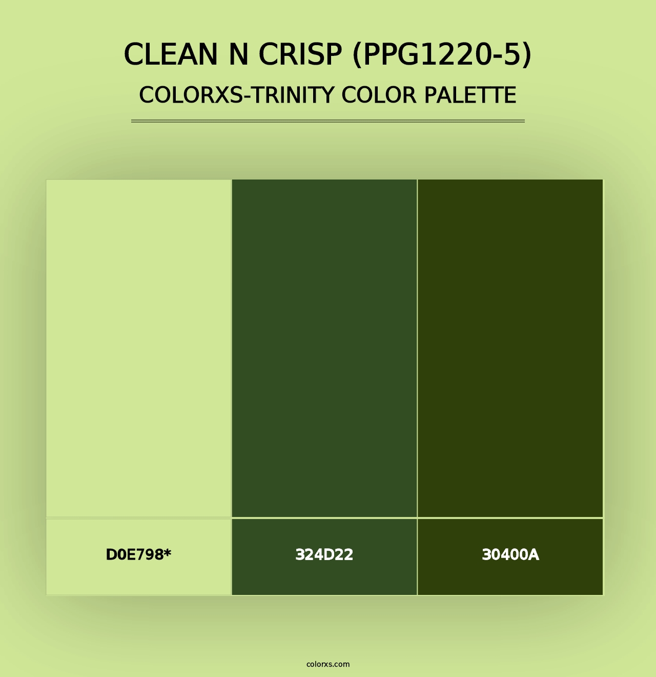 Clean N Crisp (PPG1220-5) - Colorxs Trinity Palette