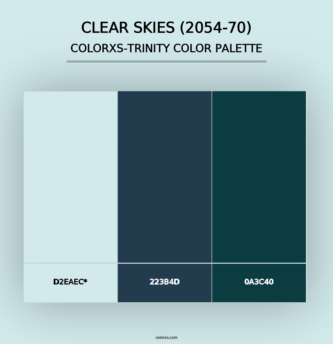 Clear Skies (2054-70) - Colorxs Trinity Palette