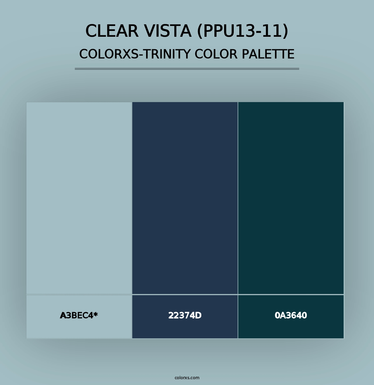 Clear Vista (PPU13-11) - Colorxs Trinity Palette