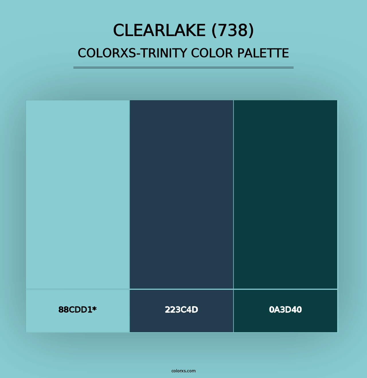 Clearlake (738) - Colorxs Trinity Palette