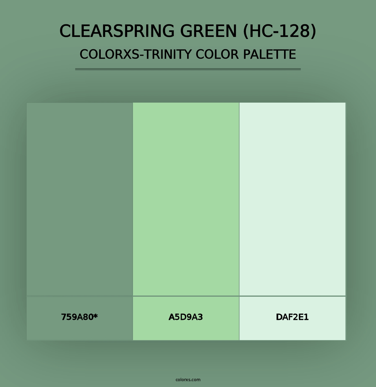 Clearspring Green (HC-128) - Colorxs Trinity Palette