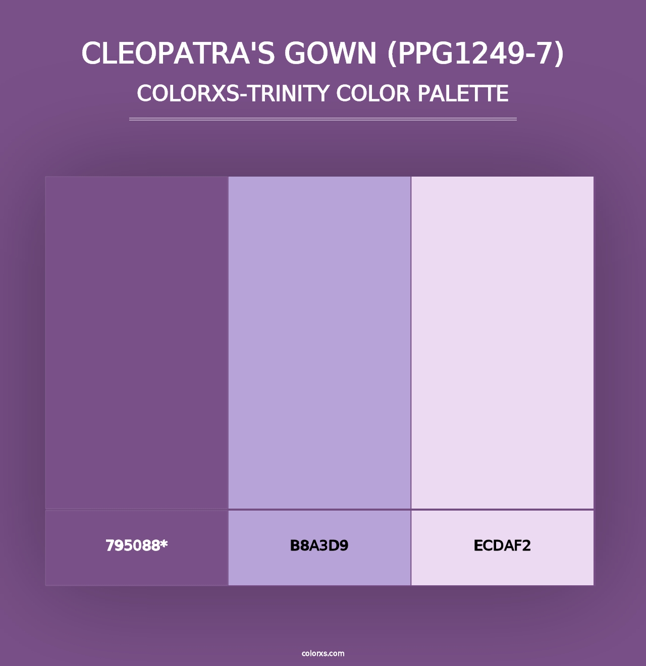 Cleopatra's Gown (PPG1249-7) - Colorxs Trinity Palette