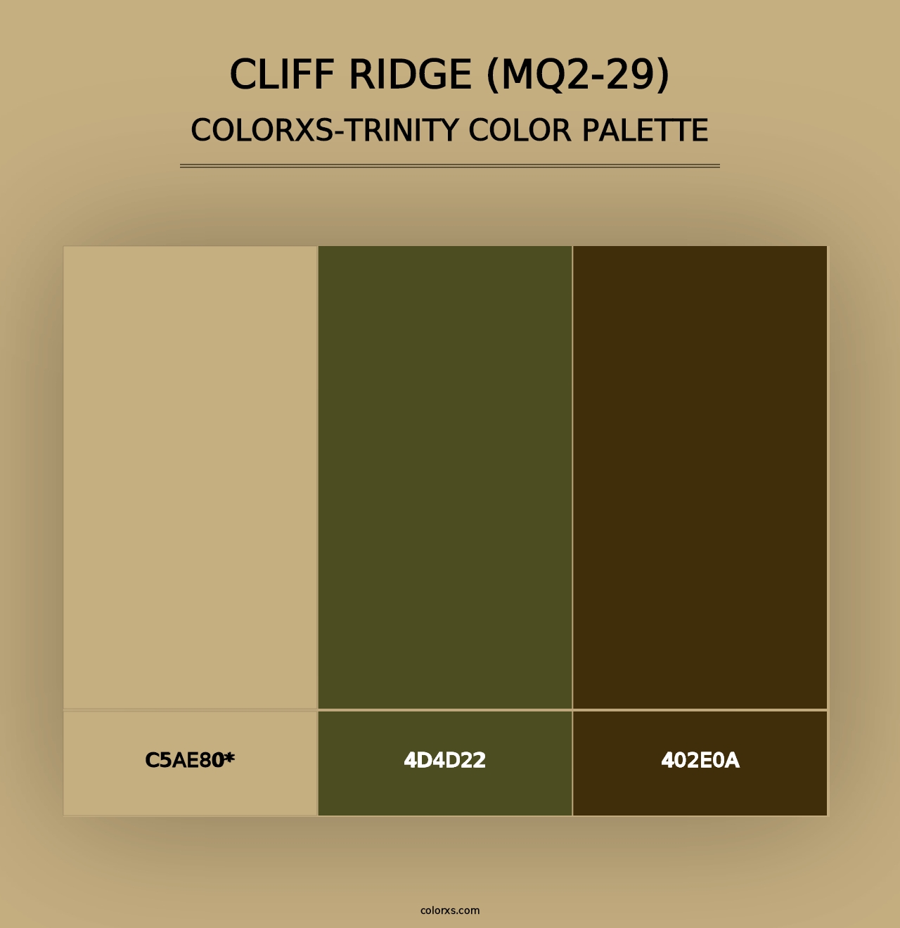 Cliff Ridge (MQ2-29) - Colorxs Trinity Palette