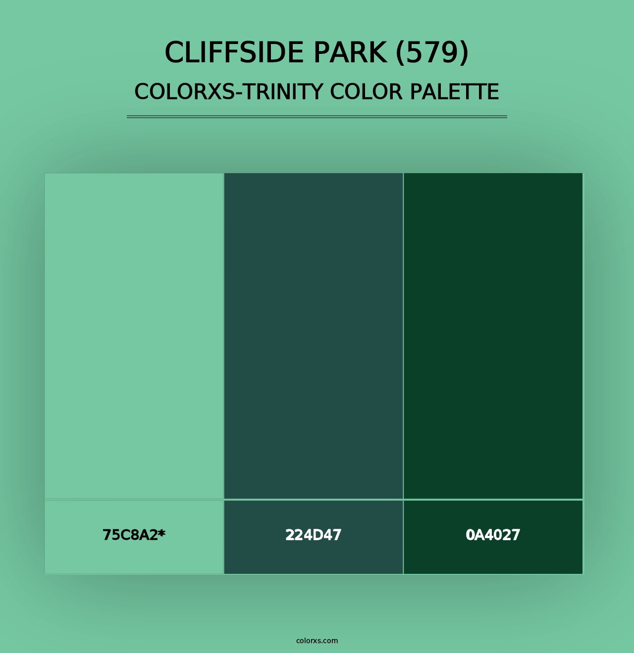 Cliffside Park (579) - Colorxs Trinity Palette