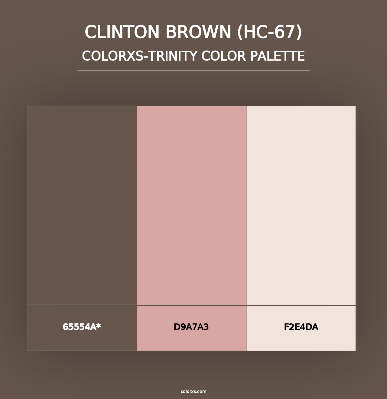 Clinton Brown (HC-67) - Colorxs Trinity Palette