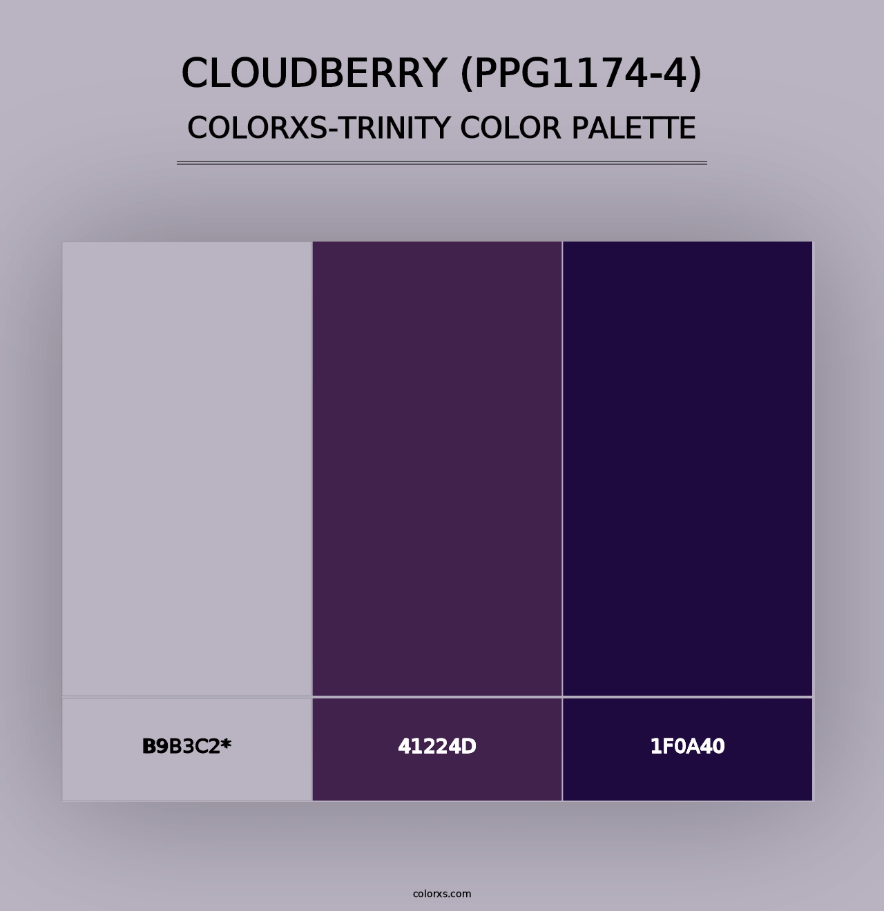 Cloudberry (PPG1174-4) - Colorxs Trinity Palette