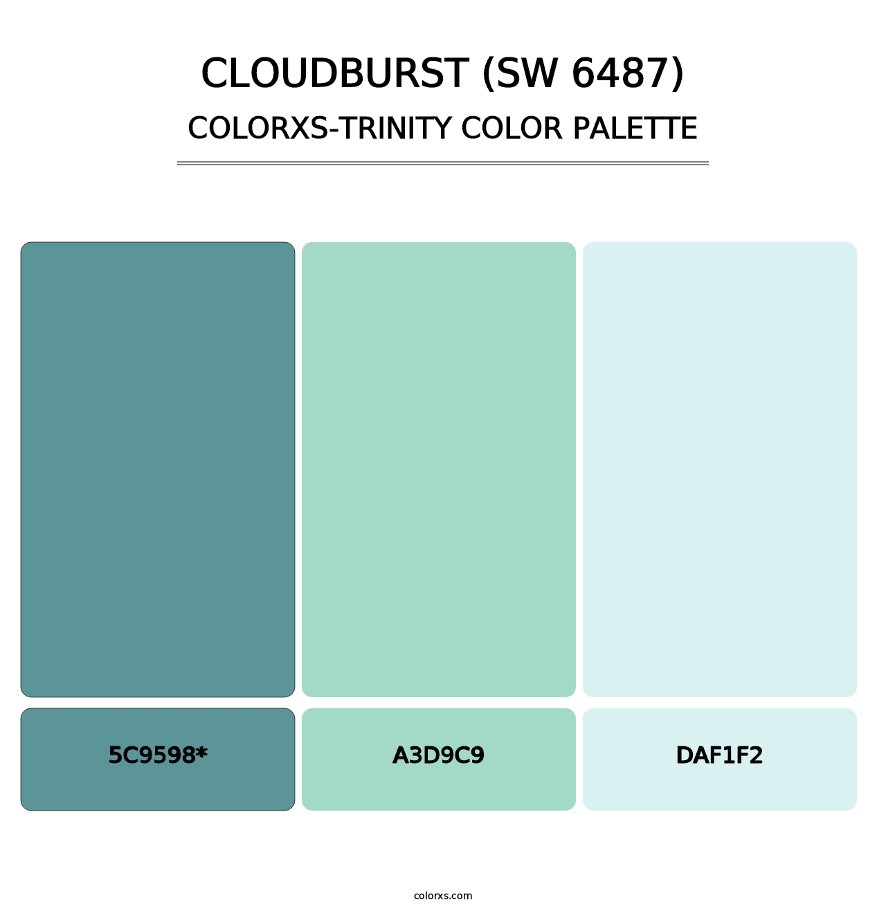 Cloudburst (SW 6487) - Colorxs Trinity Palette