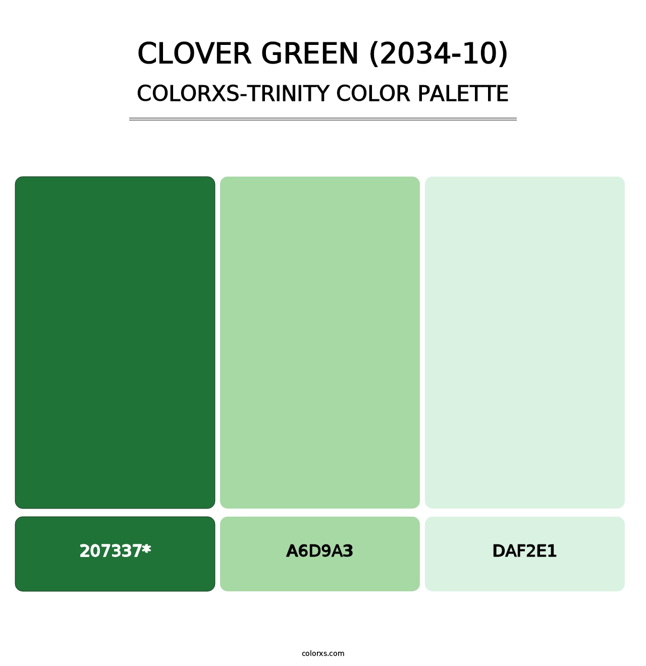 Clover Green (2034-10) - Colorxs Trinity Palette