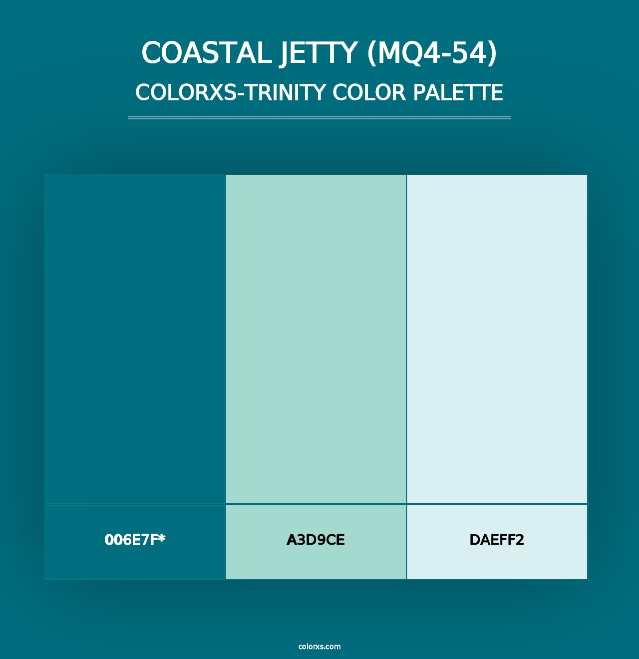 Coastal Jetty (MQ4-54) - Colorxs Trinity Palette