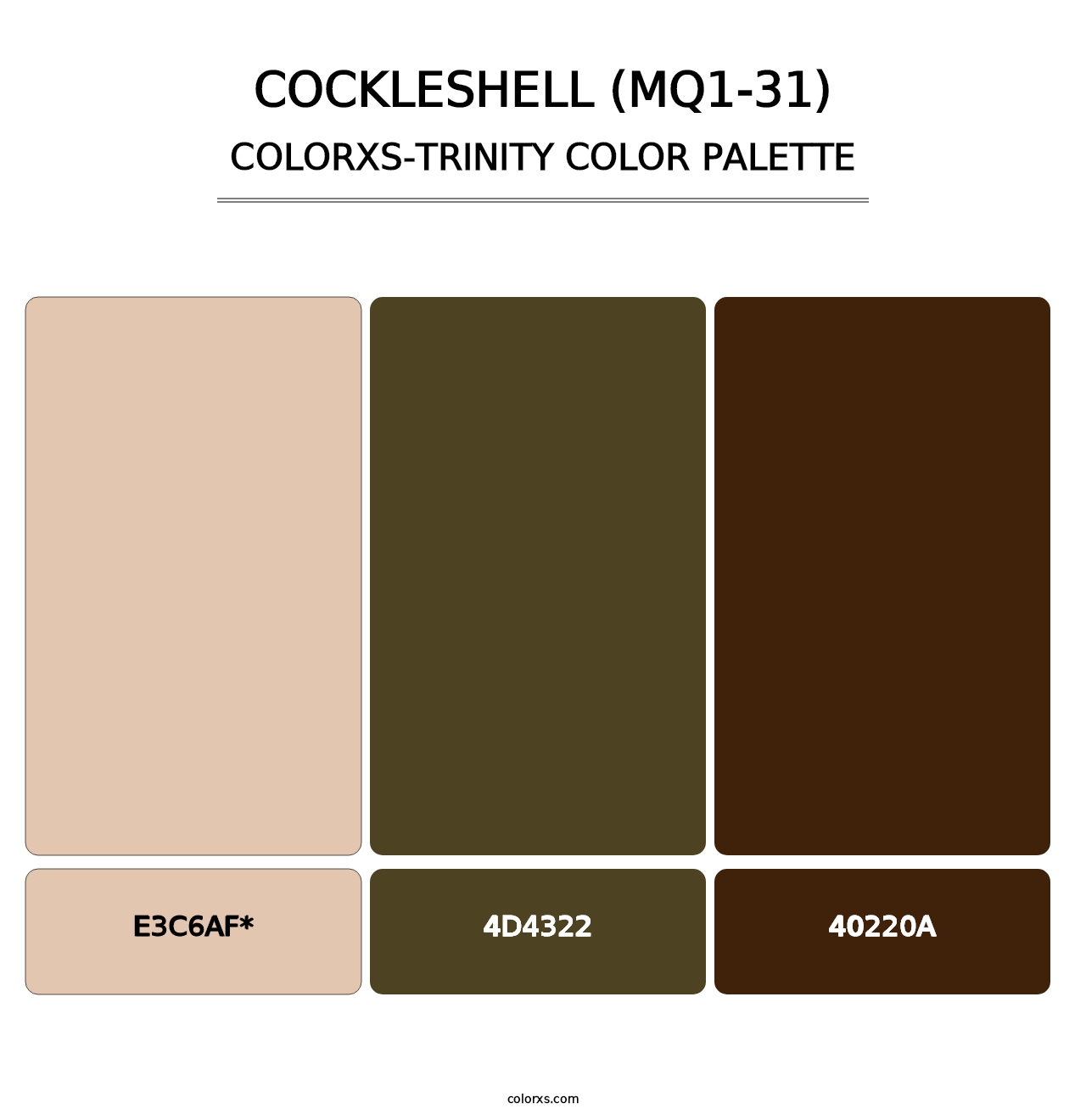 Cockleshell (MQ1-31) - Colorxs Trinity Palette