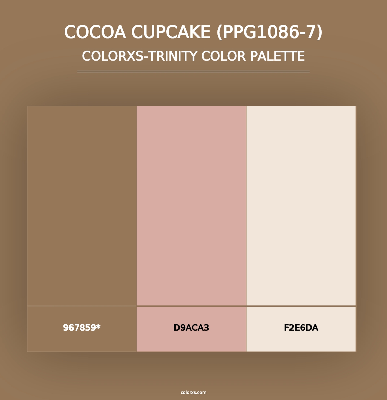 Cocoa Cupcake (PPG1086-7) - Colorxs Trinity Palette