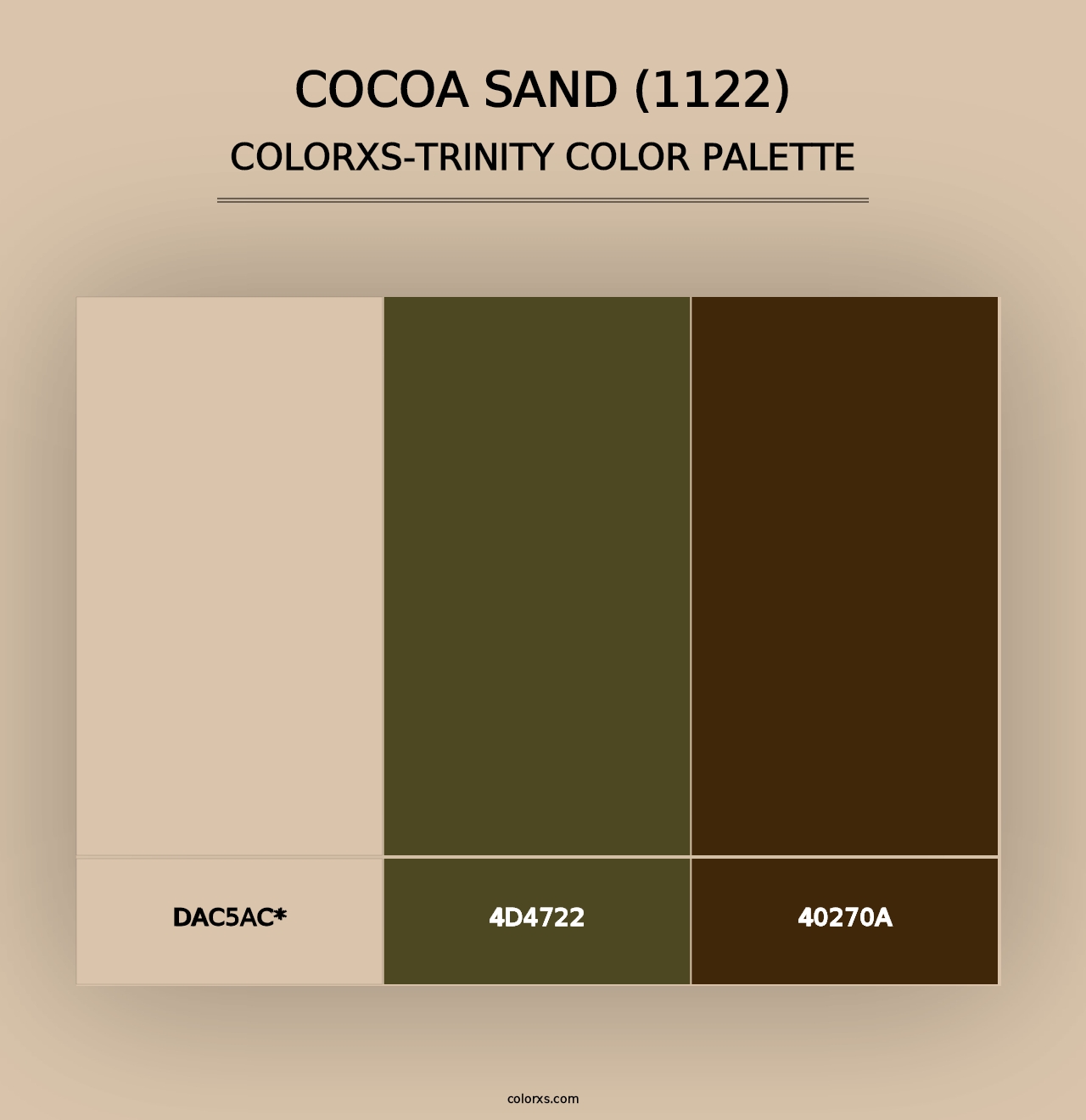 Cocoa Sand (1122) - Colorxs Trinity Palette