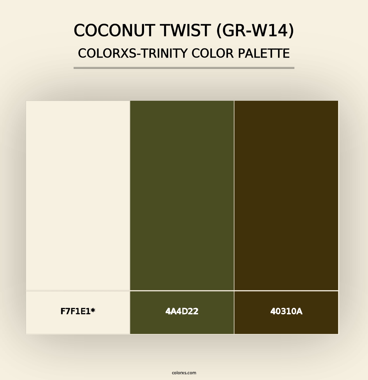 Coconut Twist (GR-W14) - Colorxs Trinity Palette