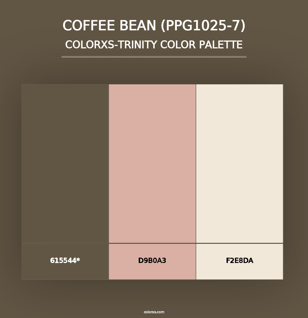 Coffee Bean (PPG1025-7) - Colorxs Trinity Palette