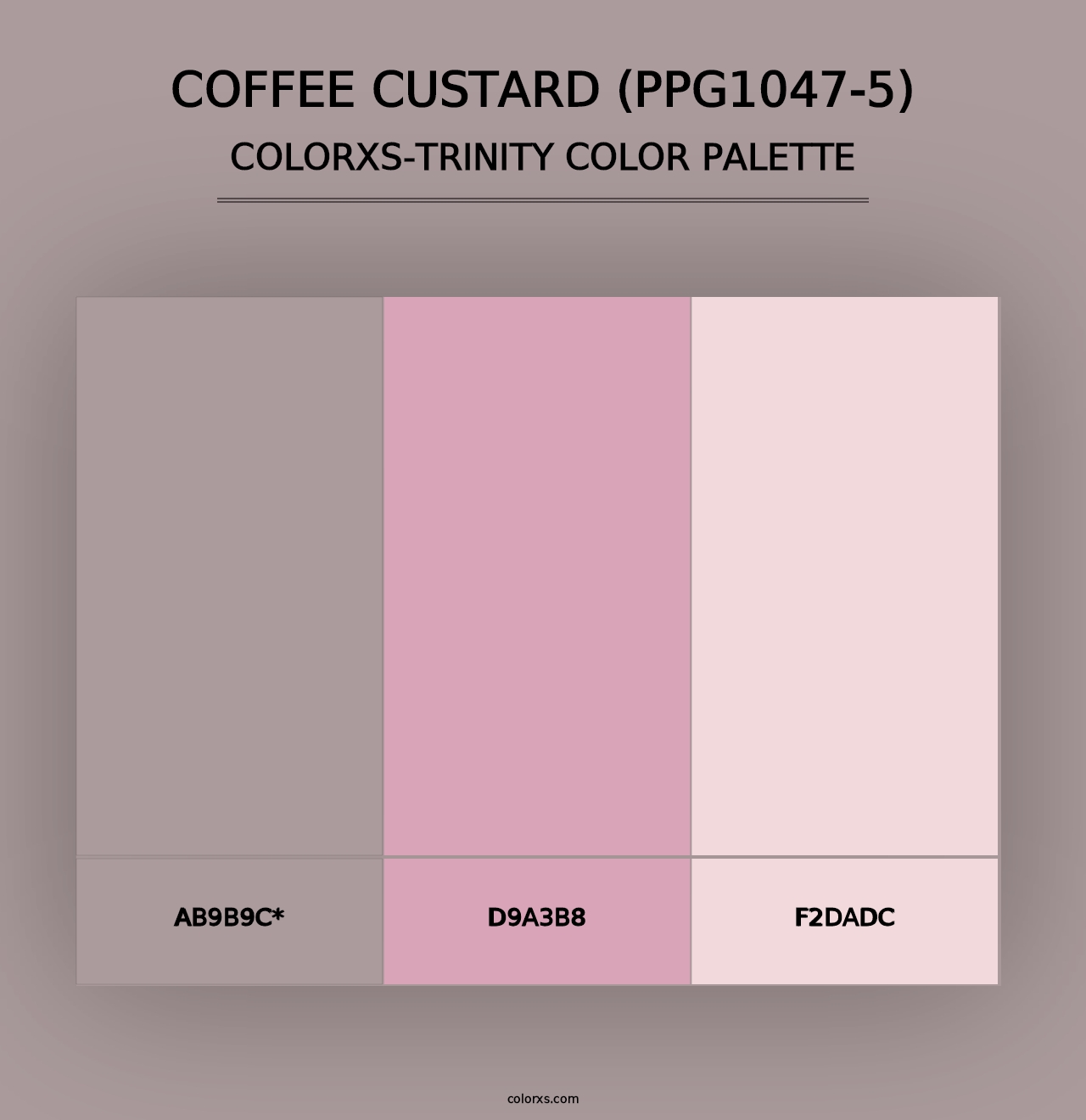 Coffee Custard (PPG1047-5) - Colorxs Trinity Palette