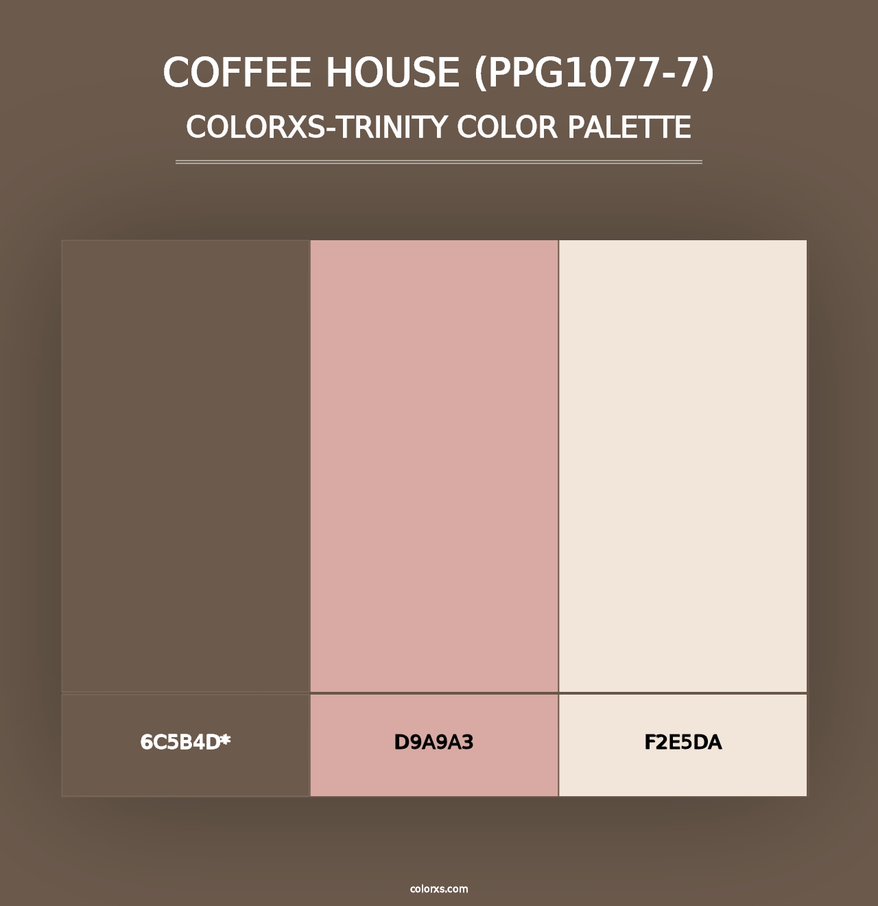 Coffee House (PPG1077-7) - Colorxs Trinity Palette