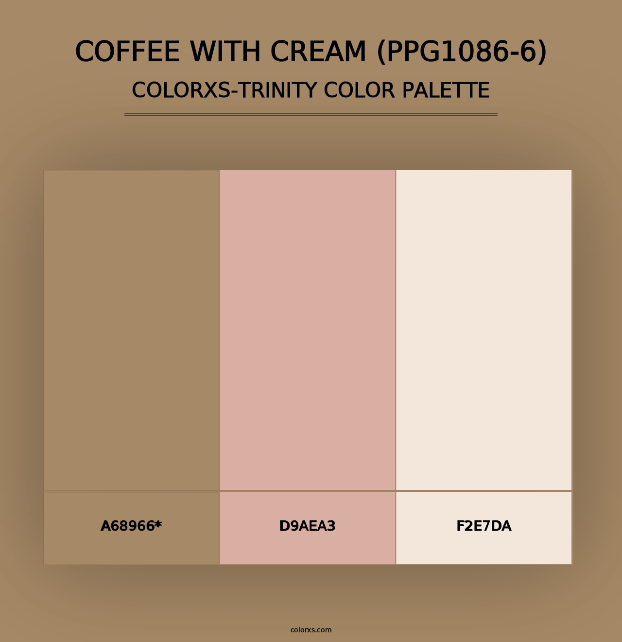 Coffee With Cream (PPG1086-6) - Colorxs Trinity Palette